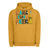 Pigment Peanut Butter Mama Needs a Beer Urban Hoodie - CowCowDesign