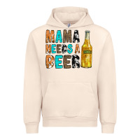 Sandshell Mama Needs a Beer Urban Hoodie - CowCowDesign