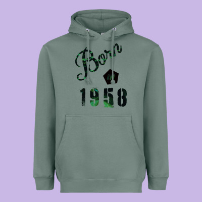 Born In 1958 Heavyweight Hoodie Designed By Bettercallsaul