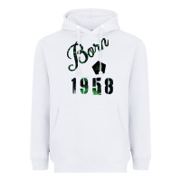 White Born In 1958 Heavyweight Hoodie - Bettercallsaul