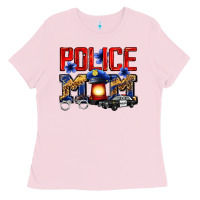 Bubblegum Pink police mom Ladies Tee - Zillion Design Studio