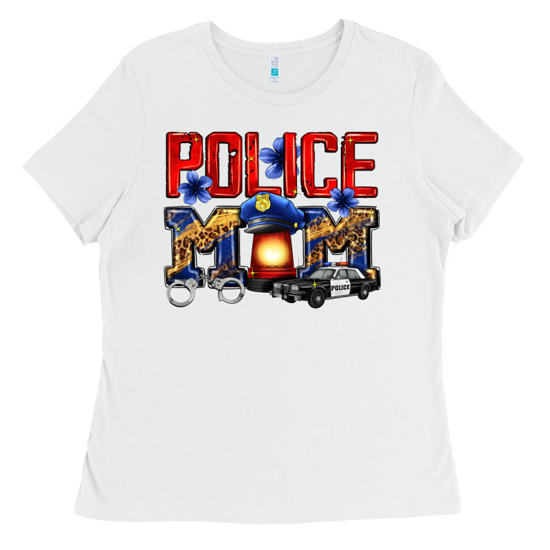 Police Mom Ladies Tee by Zillion Design Studio | Teevron