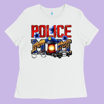 Police Mom Ladies Tee Designed By Zillion Design Studio