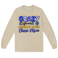 Mushroom crazy proud always loud cheer mom Long Sleeve Tee - MaliasSmallBusiness