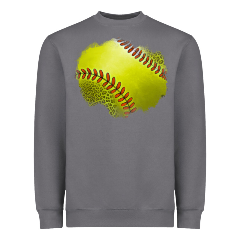Leopard Softball Patch Heavyweight Sweatshirt by Jasminsmagicworld | Teevron