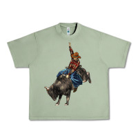 Oil Green western rodeo bullfighter Urban Heavy Tee - BarkalooDesign