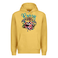 Antique Gold racing girl Premium Hoodie - JahusDesignShop