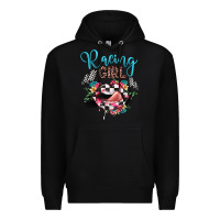 Black racing girl Premium Hoodie - JahusDesignShop