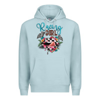 Blue Mist racing girl Premium Hoodie - JahusDesignShop