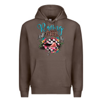 Coffee racing girl Premium Hoodie - JahusDesignShop