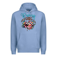 Colony Blue racing girl Premium Hoodie - JahusDesignShop