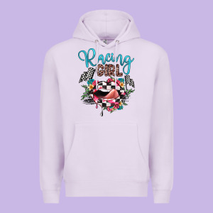 Racing Girl Premium Hoodie Designed By Jahusdesignshop
