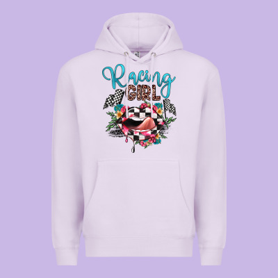 Racing Girl Premium Hoodie Designed By Jahusdesignshop