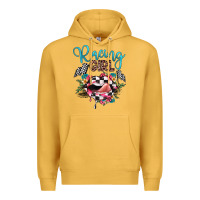 Mustard racing girl Premium Hoodie - JahusDesignShop