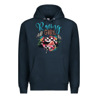 Navy racing girl Premium Hoodie - JahusDesignShop