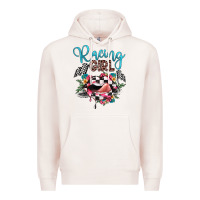 Pale Pink racing girl Premium Hoodie - JahusDesignShop