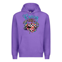 Purple racing girl Premium Hoodie - JahusDesignShop