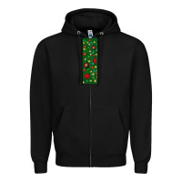 Black christmas pen wraps Zipper Hoodie - BundleAndBundleShop