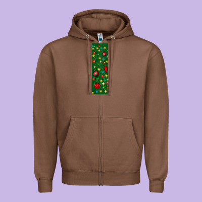 Christmas Pen Wraps Zipper Hoodie Designed By Bundleandbundleshop