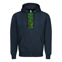 Navy christmas pen wraps Zipper Hoodie - BundleAndBundleShop