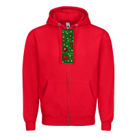 Red christmas pen wraps Zipper Hoodie - BundleAndBundleShop