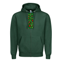 Sports Green christmas pen wraps Zipper Hoodie - BundleAndBundleShop