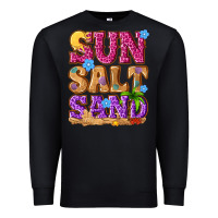 Black sun salt sand summer Premium Sweatshirt - NancyCooperArtShop