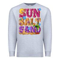 Heather Grey sun salt sand summer Premium Sweatshirt - NancyCooperArtShop