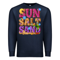 Navy sun salt sand summer Premium Sweatshirt - NancyCooperArtShop
