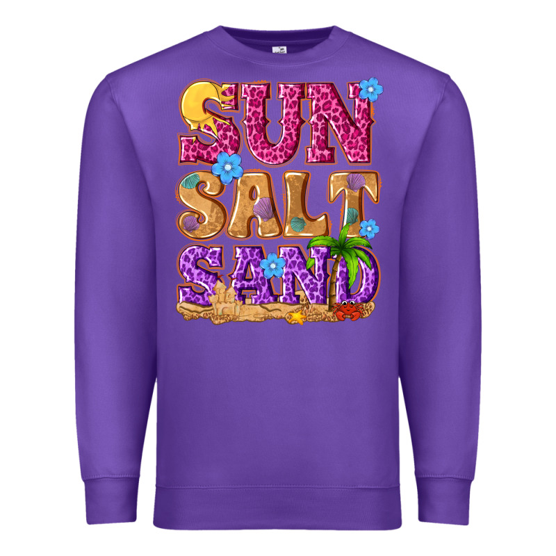 Sun Salt Sand Summer Premium Sweatshirt by NancyCooperArtShop | Teevron