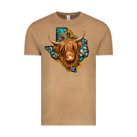 Vintage Camel Texas map long haired shaggy cow Vintage Tee - Jasminsmagicworld