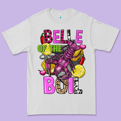 Belle Of The Boil Crawfish Premium Tee Designed By Fadigitalartstudio