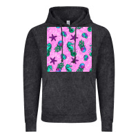Vintage Black summer ocean seamless pattern Vintage Hoodie - BundleAndBundleShop