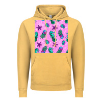 Vintage Mustard summer ocean seamless pattern Vintage Hoodie - BundleAndBundleShop
