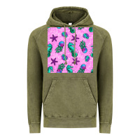 Vintage Olive summer ocean seamless pattern Vintage Hoodie - BundleAndBundleShop