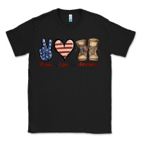 Black Peace Love America Classic Tee - Jasminsmagicworld