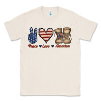 Peace Love America Classic Tee | Teevron