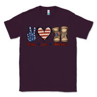 Plum Peace Love America Classic Tee - Jasminsmagicworld