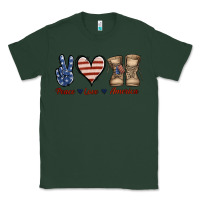 Sports Green Peace Love America Classic Tee - Jasminsmagicworld