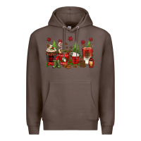 Coffee Christmas coffee cups Premium Hoodie - texasbilliewilder
