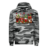 Slate Camo Christmas coffee cups Premium Hoodie - texasbilliewilder