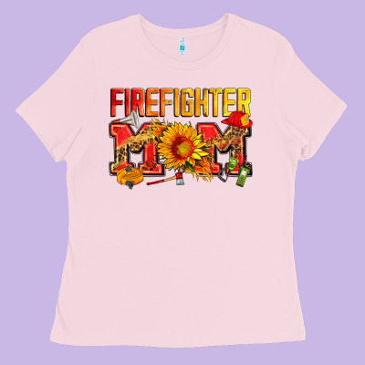 Firefighter Mom Ladies Tee Designed By Zillion Design Studio