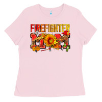 Bubblegum Pink firefighter mom Ladies Tee - Zillion Design Studio