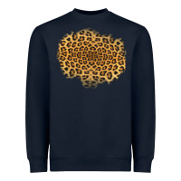 Navy leopard patch Heavyweight Sweatshirt - Jasminsmagicworld