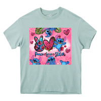 Arona peace love stitch Heavy Core Tee - Zillion Design Studio