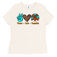 Bone peace love thankful Ladies Tee - JahusDesignShop
