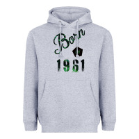 Heather Grey Born In 1961 Heavyweight Hoodie - Bettercallsaul