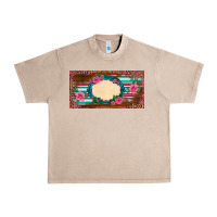 French Oak western pink flovers leopard serape   license plate template Urban Heavy Tee - BarkalooDesign
