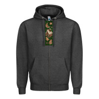 Charcoal Heather christmas pen wraps Zipper Hoodie - BundleAndBundleShop