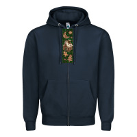 Navy christmas pen wraps Zipper Hoodie - BundleAndBundleShop